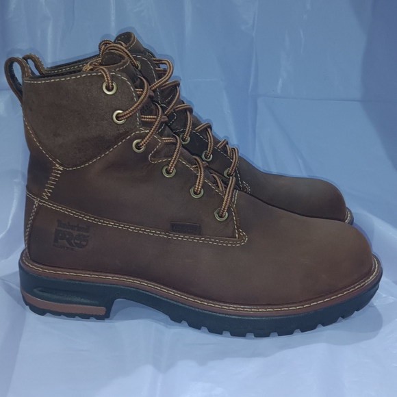 The Timberland WOMENS PRO434 A1KKS A1516 Safety Toe Brown Leather Women’s 7 - Picture 1 of 11